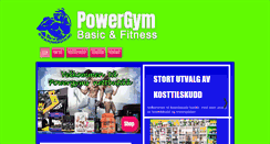 Desktop Screenshot of powergym.no